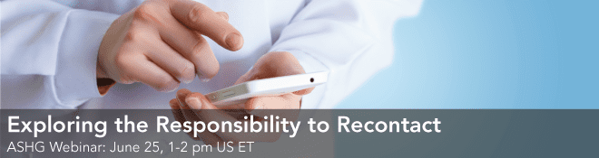 Exploring the Responsibility to Recontact