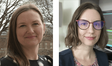 2022 Early-Career Investigator Award Winners Lindsay Fernandez-Rhodes (left) and Heather Wheeler (right)